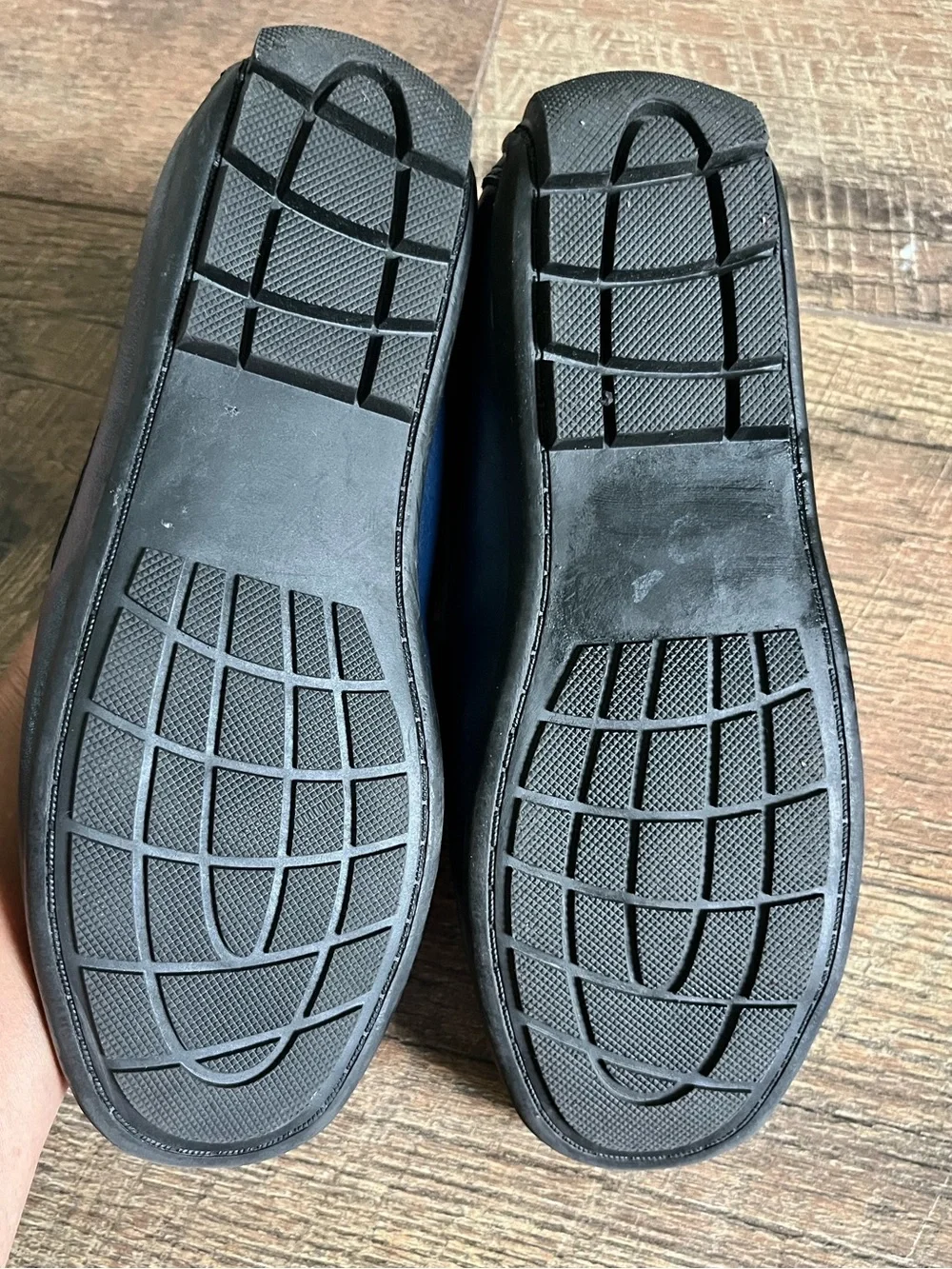 Steve Madden Berrod navy leather loafers dress shoes boys size 2